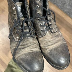 Freebird Men's Gray Leather Boots